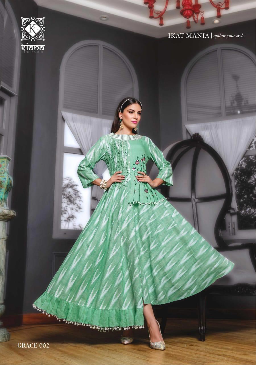 Grace Vol-1 Kiana Cotton Ekkat Printed Anarkali Kurti Grace Vol-1 Kiana Cotton Ekkat Printed Anarkali Kurti